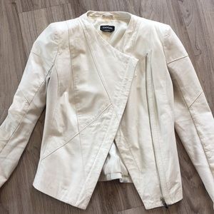 White Bebe faux  leather jacket